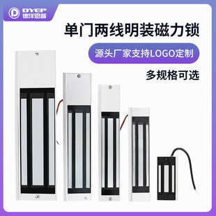 Office Glass Door 180Kg/280Kg Single Door Electromagnetic Lock Shopping Mall Community Metal Door Wooden Door Magnetic Lock