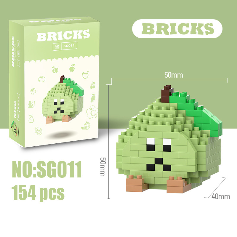 Modelo de Bloques de Construcción en Miniatura de Plástico DIY