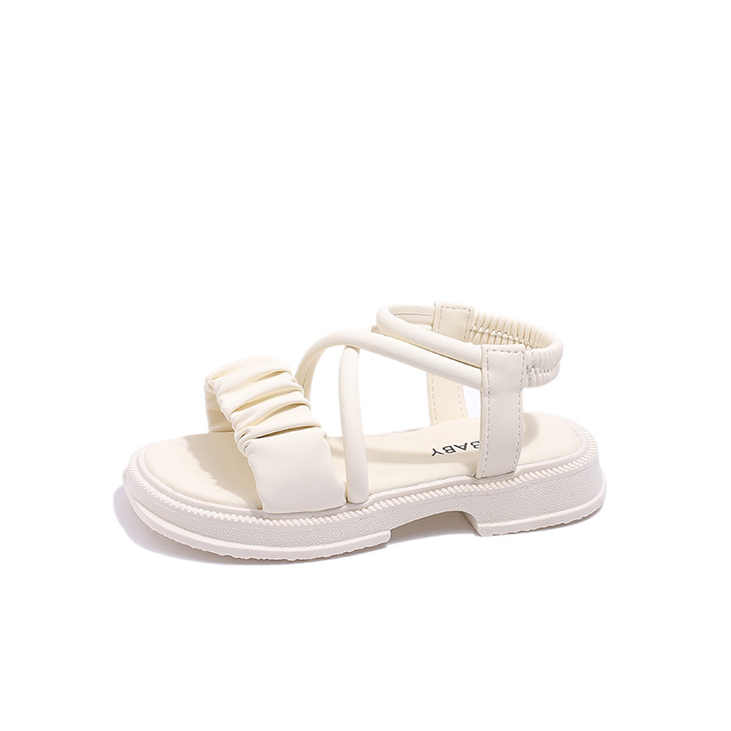 Version coréenne de sandales romaines mignonnes pour petites filles, chaussures de plage, chaussures d'été pour enfants_voghion.com