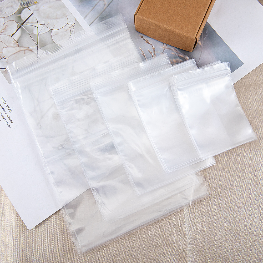 多尺寸新料透明PE自封袋 饰品包装袋密实封口袋保鲜密封袋批发