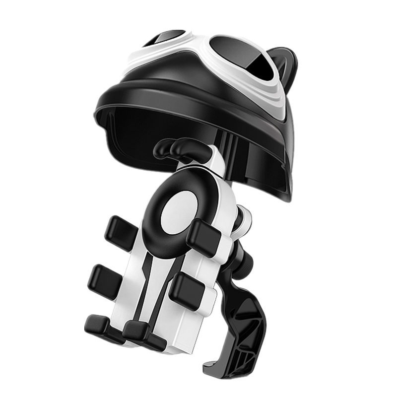 Soporte de teléfono móvil para automóviles eléctricos lindos antichoque motocicletas montar navegación a prueba de lluvia sombreado pequeño casco soporte de teléfono móvil