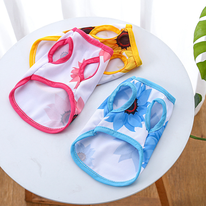 Lente En Zomer Dunne Puppy Kleding Huisdier Vest Tas Vest Ademende Kattenkleding Huisdier display picture 3