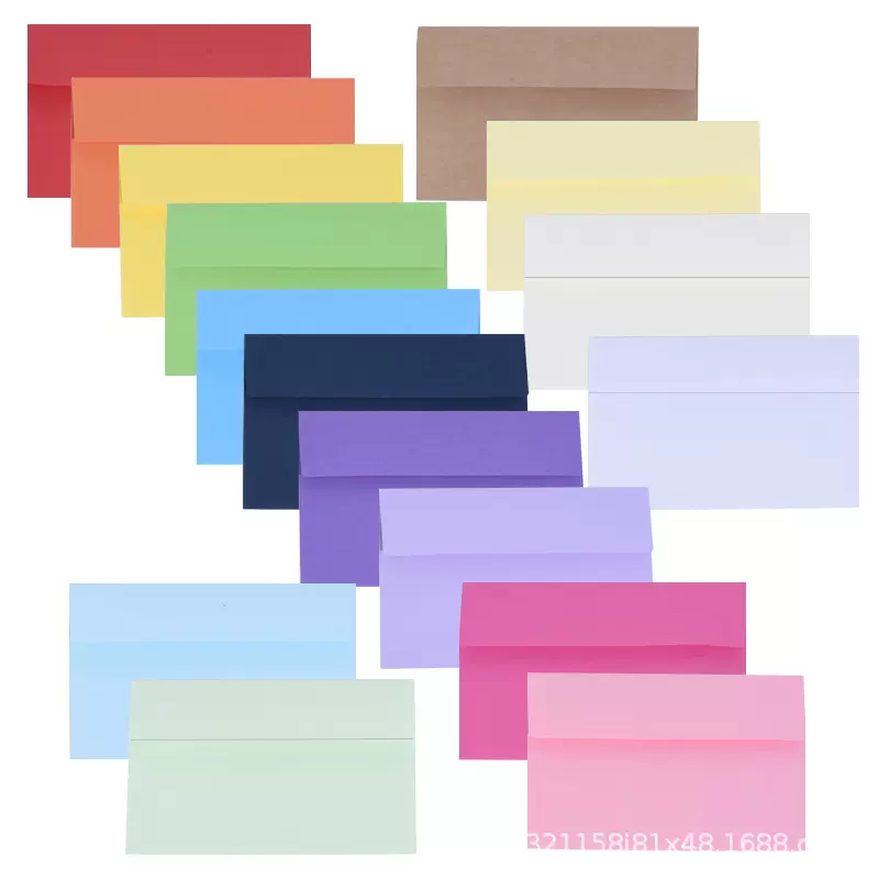 跨境电商离型胶信封彩色白色牛皮色可自粘离型信封各类尺寸批发