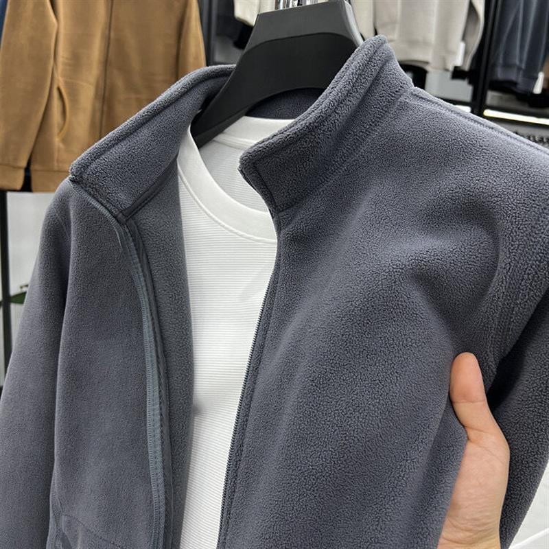 Clearance Sale: Men's Autumn/Winter Sweatshirt, Warm Fleece Zipper Jacket, Fleece Cardigan, Double-Sided Fleece Jacket