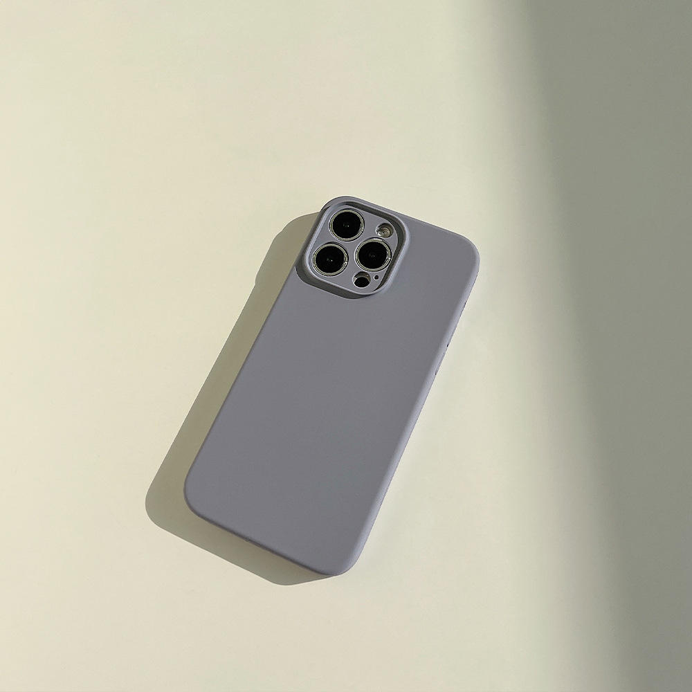 INS simple silicona líquida color sólido para Apple 15PROMAX/15 teléfono caso iPhone12 suave 11 hembra 14