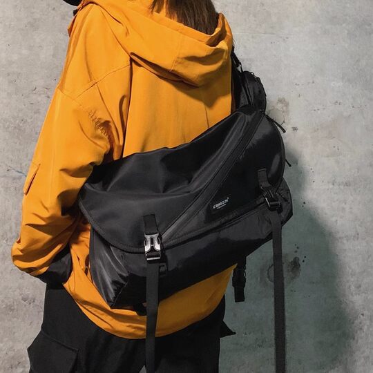 Men's Tooling Bag Crossbody Bag Trendy Brand Harajuku Function College Postman Computer Casual Shoulder Backpack for Women