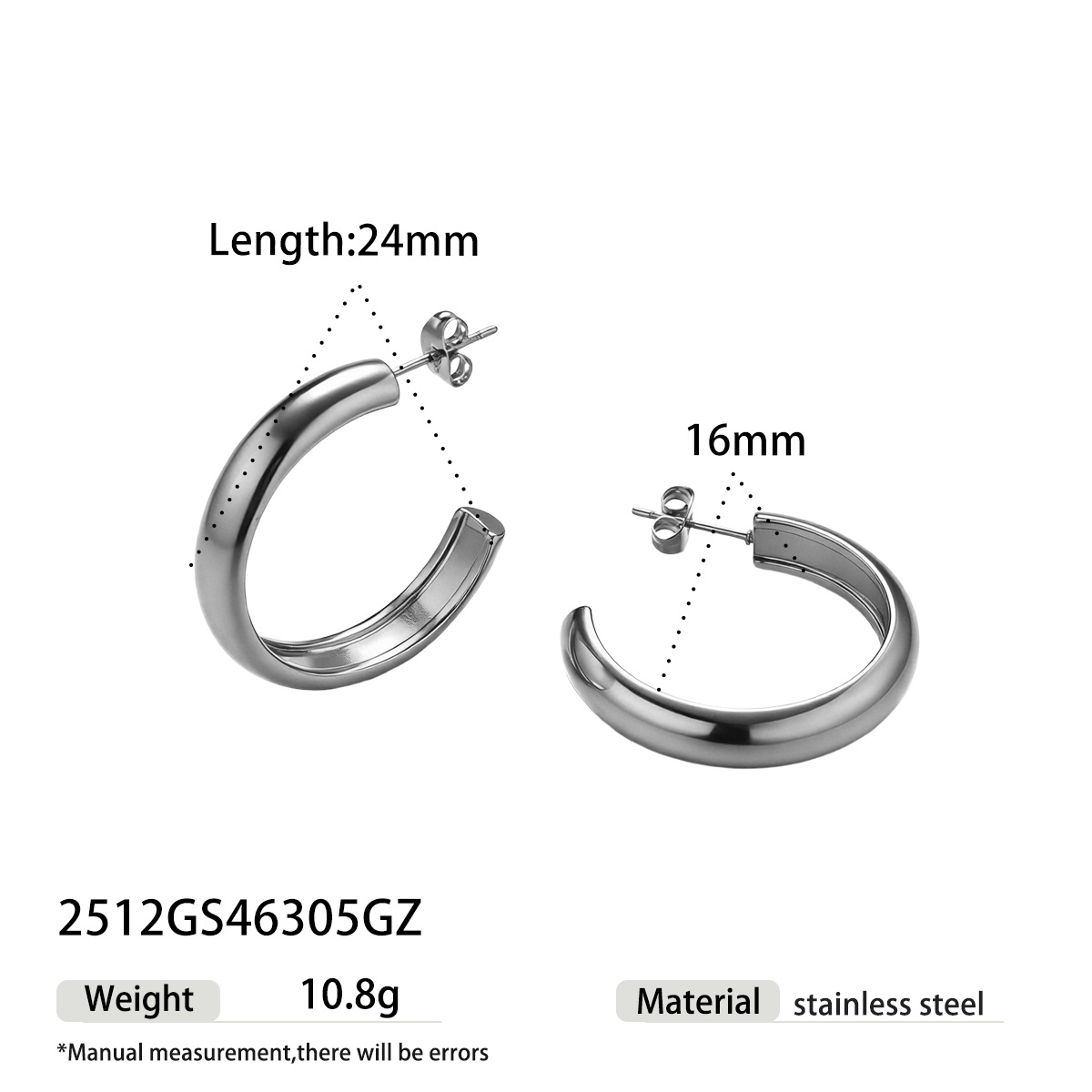 Taina europa y americana pernos de acero inoxidable lujoso ligero de alta calidad personalidad de moda oro y plata pernos de dos colores para mujeres no desvanecen mujeres image 11