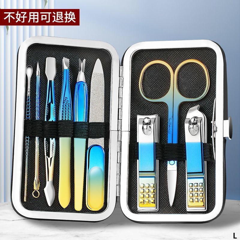 Caja de pinzas de uñas de corte de uñas para hombres.