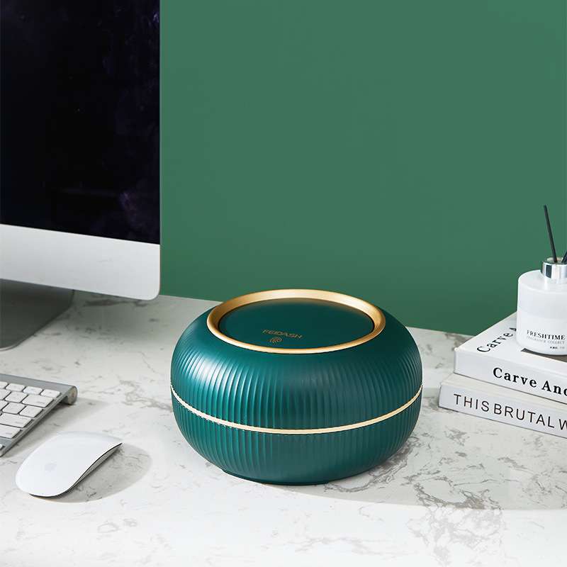 Basero de escritorio tamaño pequeño hogar mini luz lujo sala de estar Oficina escritorio creativo almacenamiento cubo prensa cubierta elástica tipo