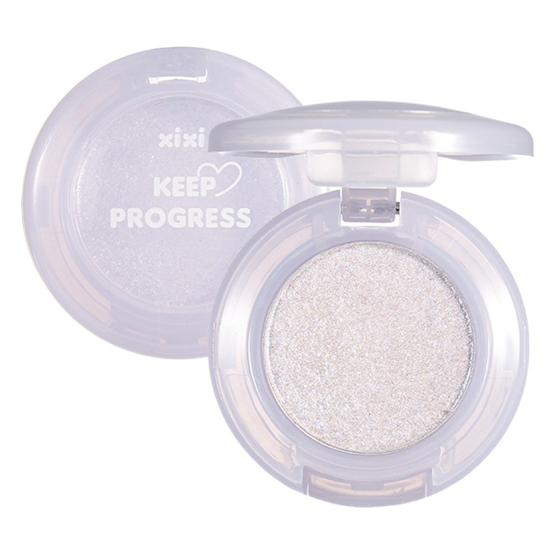 Xixi Bulb Project Eyeshadow - Girl's Sparkling Pearlescent Glitter Long-Lasting Non-Fading Single Color Eyeshadow D-559