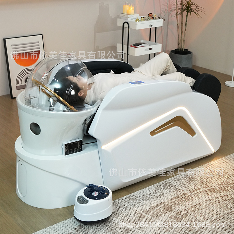 Cama de lavado de cabello para salón de belleza especial de enfermería de cabello, cama de lavado de cabello de masaje tailandés, fumigación de circulación de agua