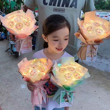 六一儿童节创意礼品果冻花束材料包幼儿园零食礼物手工diy包装纸