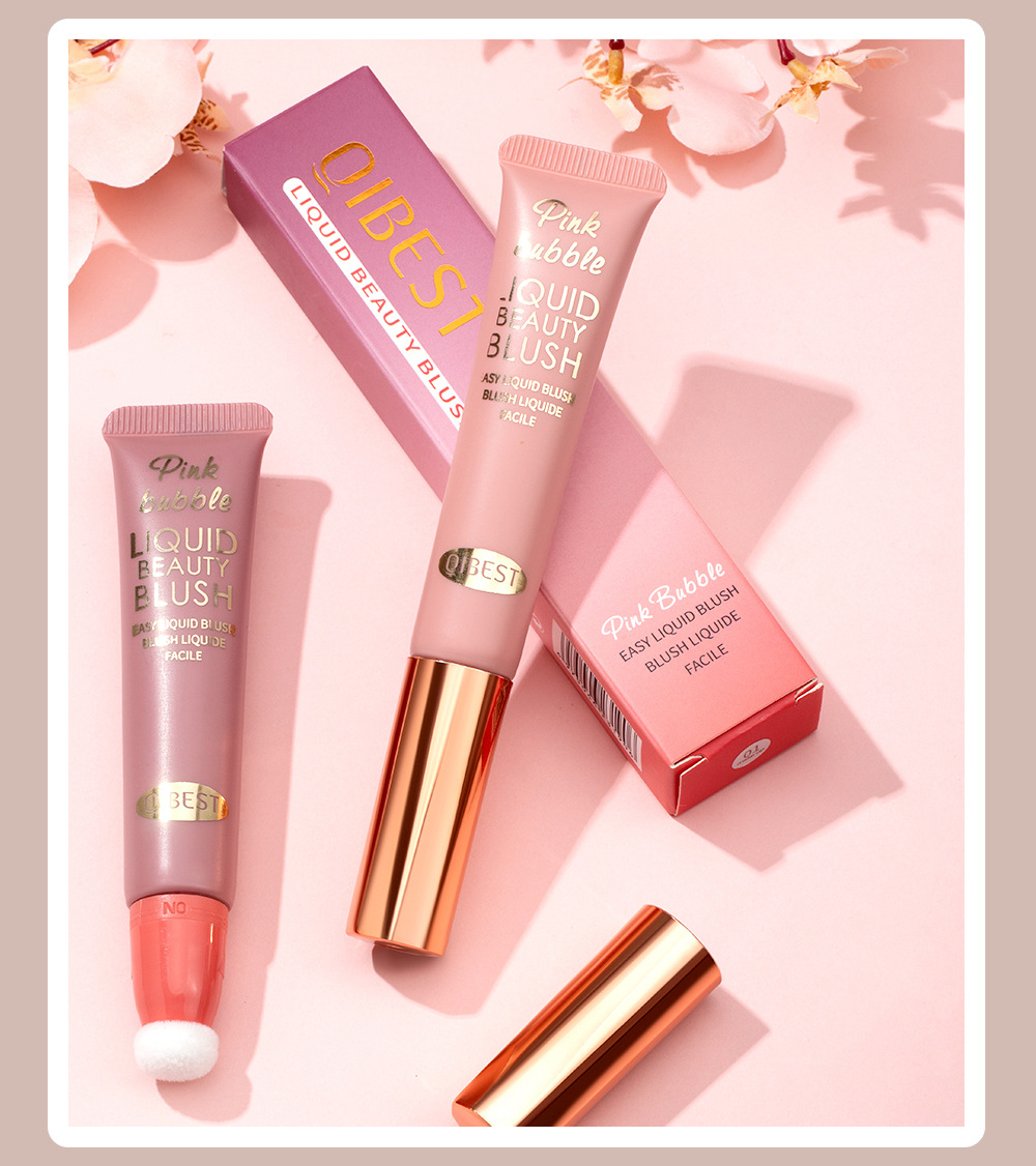 QiBest Hydrating Liquid Blush Multi-functional Makeup Pen, naturally long-lasting makeup, brightens matte and glossy face blush liquid undefined