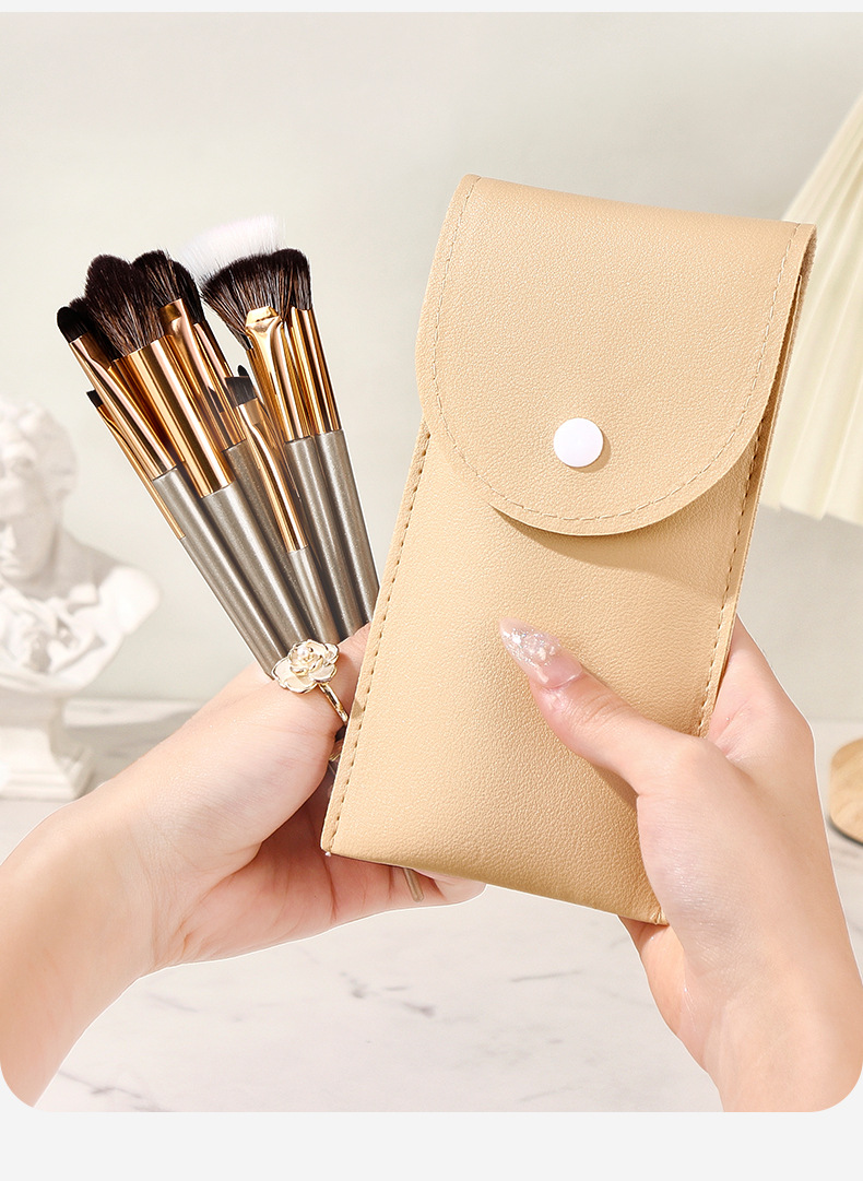 Mingxi Zhi 15-piece makeup set: Brush, eyeshadow brush, Highlight brush, beginner's complete set, Super soft, no-powder makeup brush, Cross-border undefined