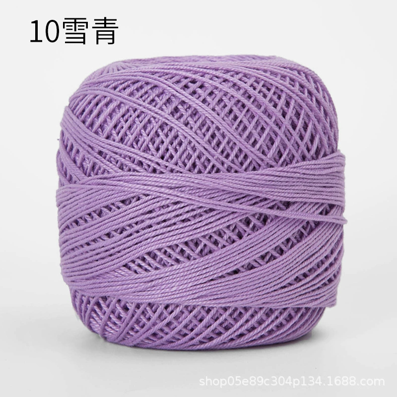 Шёлковая crochet нить шарики, 3 размера, разноцветная пряжа для вязания сумок и крючком