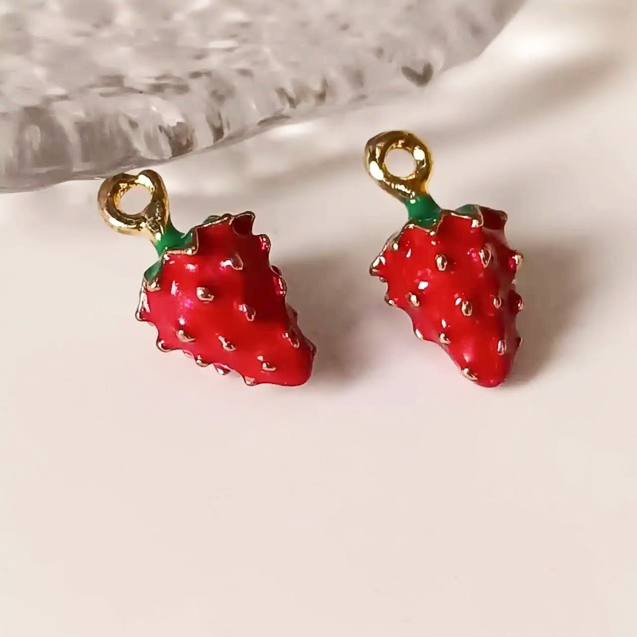 20g Weight Pendant Jewelry Making Type Charms, Earrings, Necklace Classification 10 PCS/Package Quantity Alloy Material Fruit Pattern All Seasons Season Plating Design Cute Style 10 PCS/Package Alloy Fruit Pendant Charms Earrings Necklace 7