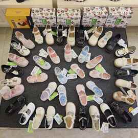 爸爸总动员杂款女童公主鞋2024春秋新款艾莎水晶鞋小皮鞋闪亮单鞋