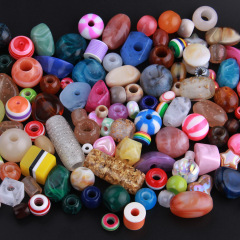 新しい衣類バッグ DIY ビーズアクセサリー 1-28 カラフルな不規則な樹脂衣類アクセサリービーズジュエリー