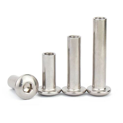 Factory direct 304 stainless steel splint chamfer nut to lock furniture screw to knock hexagon socket nut