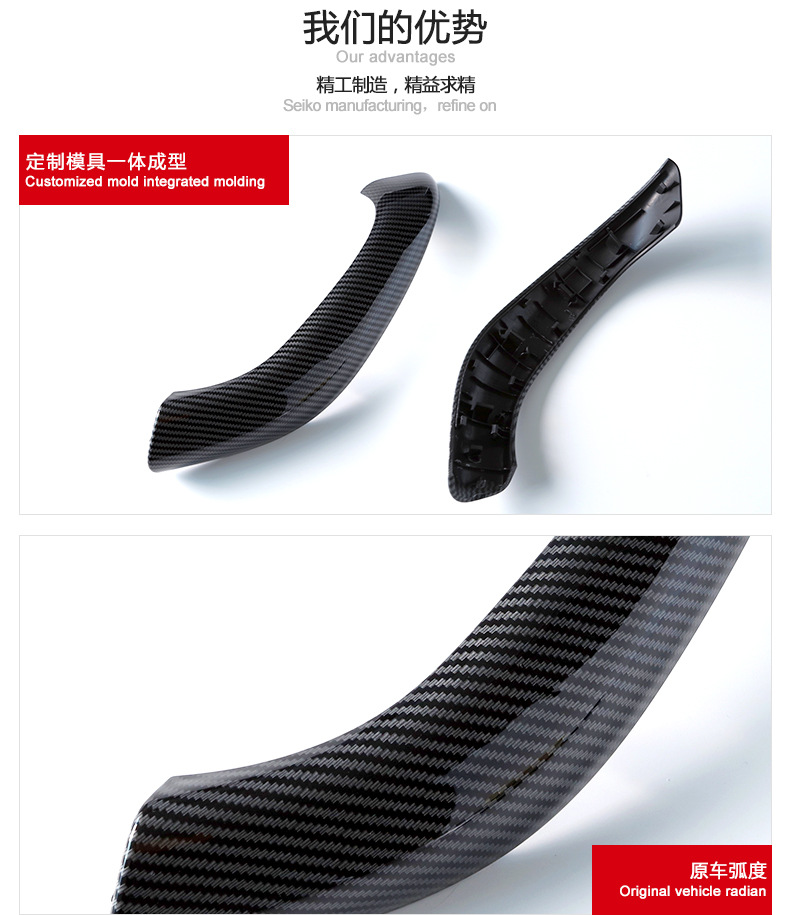 Suitable for 17-22 New Bmw X1 Door Inner Handle F48 F49 Inner Armrest Door Handle Handle Cover