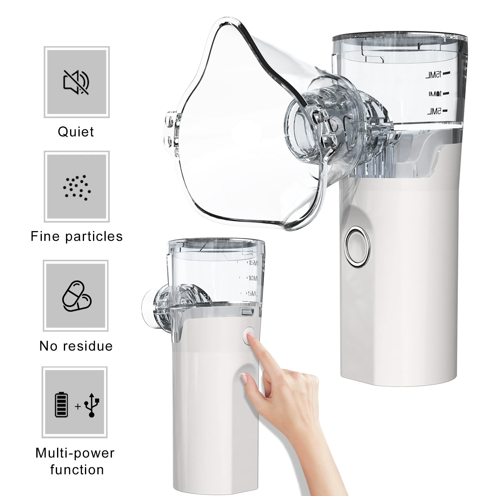 2024 New Children's Atomizer Ultrasonic Portable Micro Mesh Atomizer Handheld Household Pet Atomizer