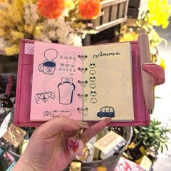 小紅書同項伊東屋限定ピンクm 5バインダー手帳旅行カード記録本