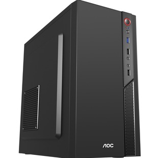 Aoc Cb109B Desktop Computer Office Desk Empty Chassis Supports Matx/Itx Motherboard Front Usb3.0