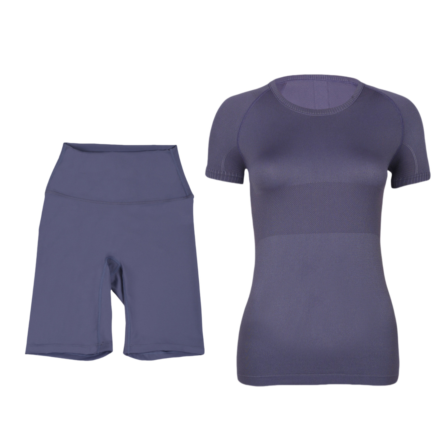 Women's Short Sleeve And Shorts Set Breathable Active Workout Outfit_voghion.com