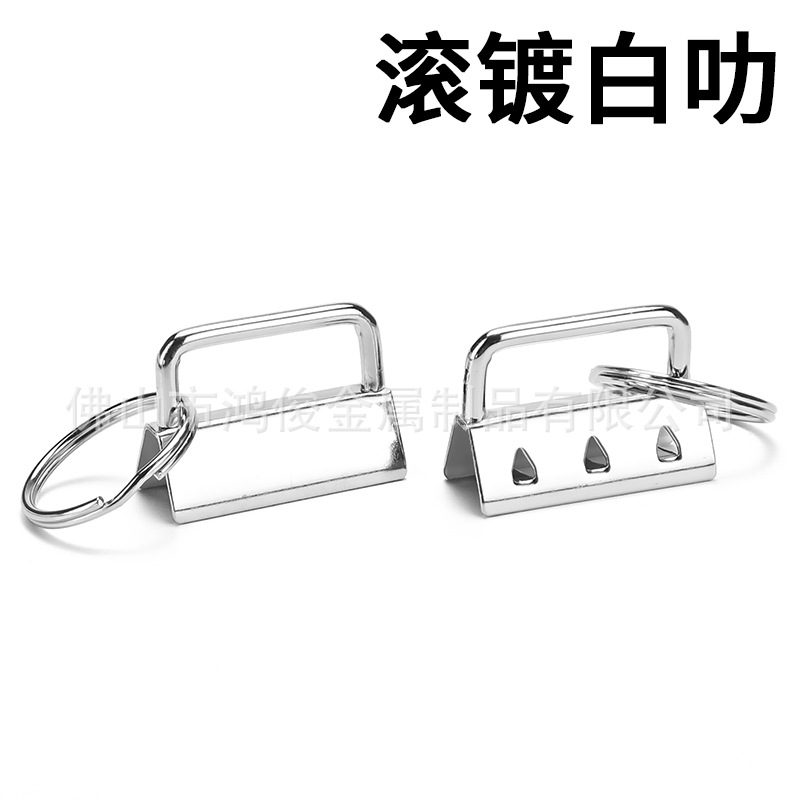 Fábrica al por mayor hardware equipaje cola clip 32mm cinta de hierro clip hebilla cola clip de metal