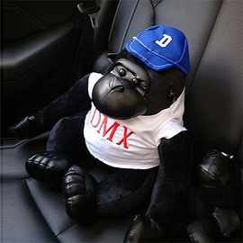 【包邮】大猩猩金刚猴子汽车公仔抱枕玩偶网红懒人布娃娃男女生日