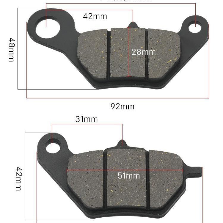 Coche eléctrico pequeño F150 disco freno placa batería scooter corona aceite freno fricción freno bloque adecuado para yadiaima