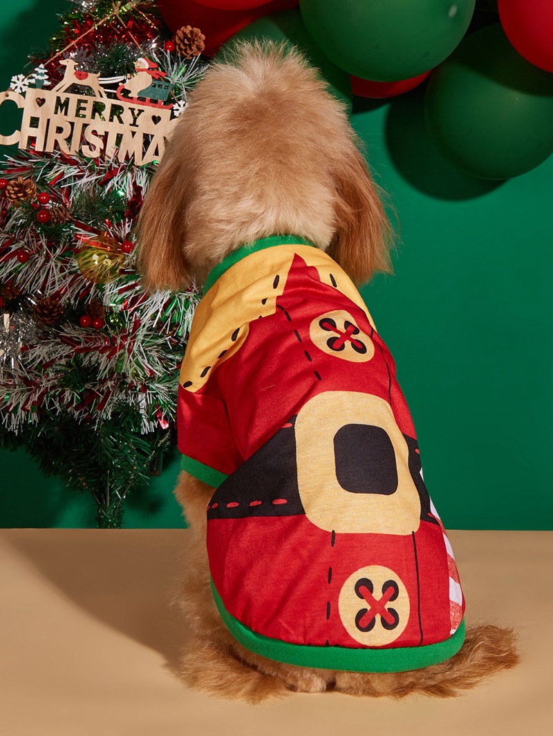 Süß Polyester Weihnachten Schneeflocke Kleidung Für Haustiere display picture 2