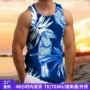 夏威夷宽松透气印花背心