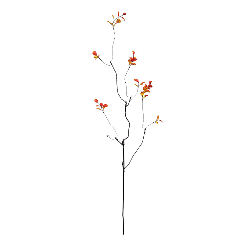 Simulación de pequeñas ramas secas hojas de otoño falsas ramas de árboles decorativas de estilo chino decorativo decorativo decorativo de plantas verdes