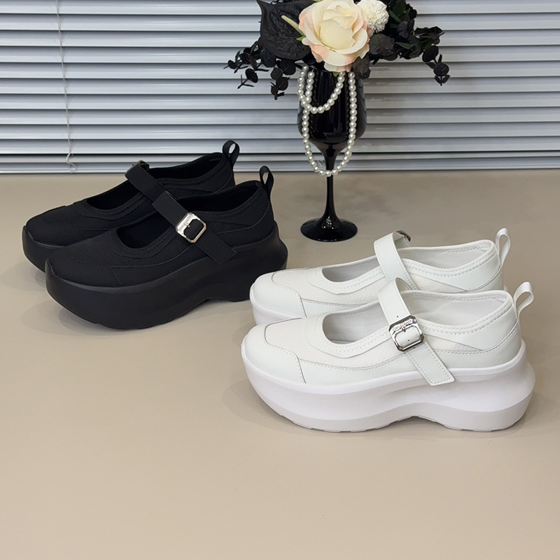 Women's casual sports Mary Jane shoes, versatile summer shallow-cut stylish trendy thick-soled women's shoes, new thick-soled height-increasing shoes
