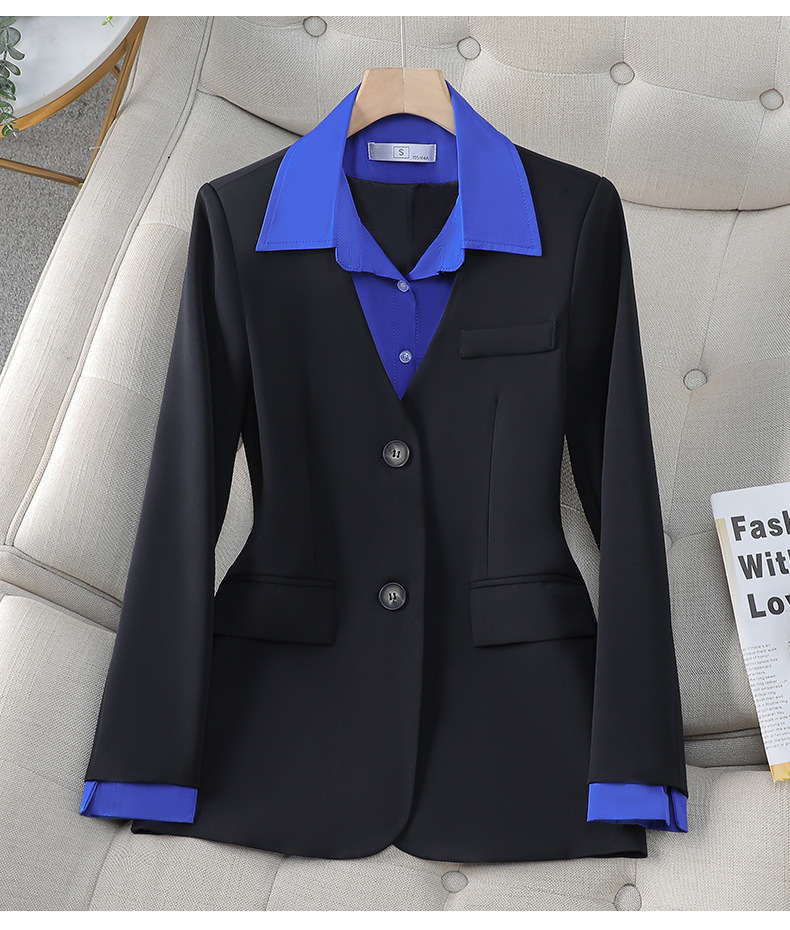 Women's Blazer Suit Two Piece Set Casual Professional Temperament_voghion.com