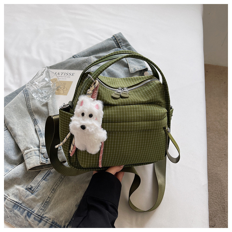 Casual bolso de mano ligero para mujeres 2026 nueva moda bolso de nylon cuadrado de viaje ocio mochila de hombro