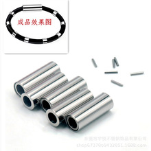防静电硅胶手环磁扣不锈钢磁铁扣配针磁力直身磁吸扣硅胶手链配件