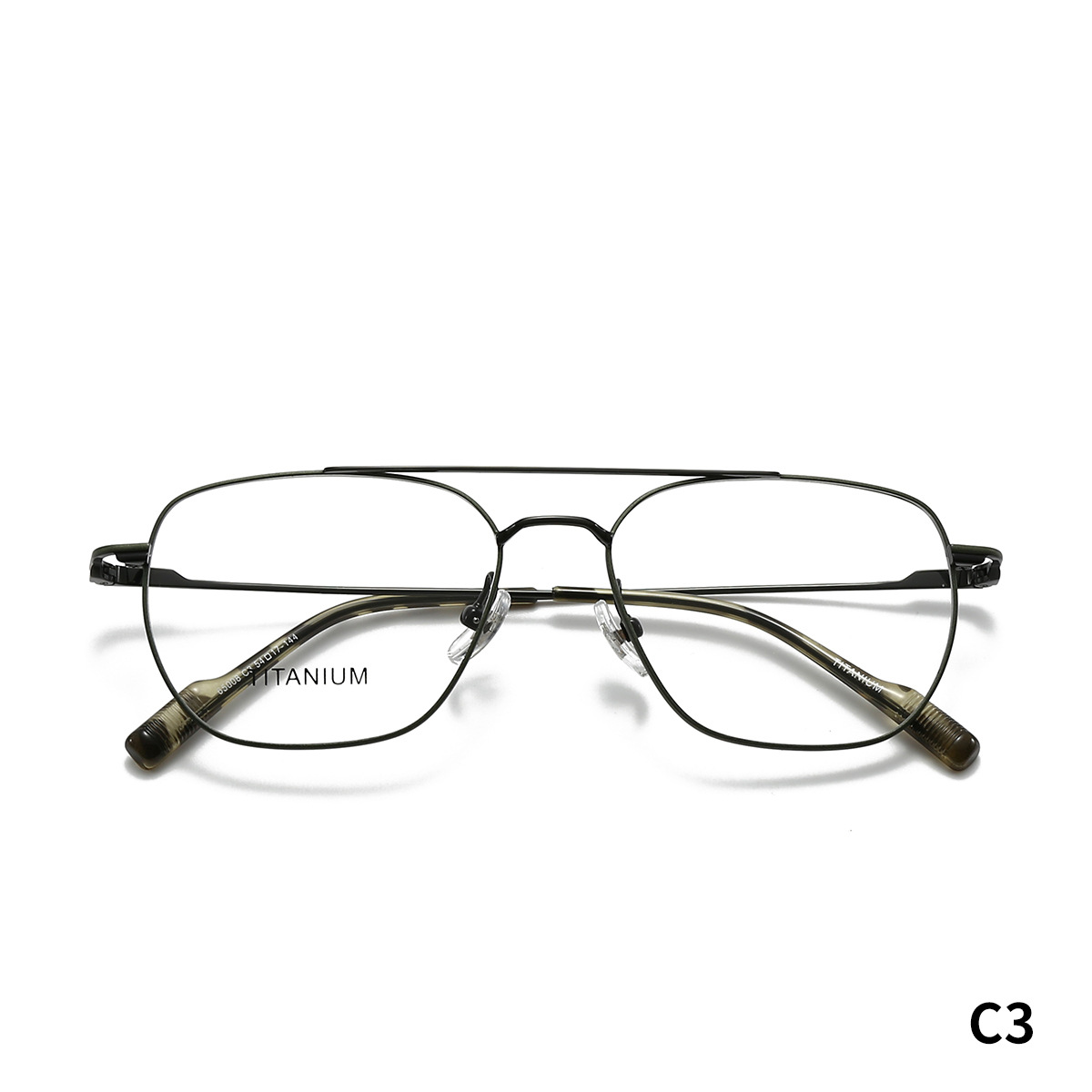 STUDIOMUKU gafas de madera cool aire abierto cuadrado marco de gafas de doble haz cómodos marco de gafas de negocios ultraligero