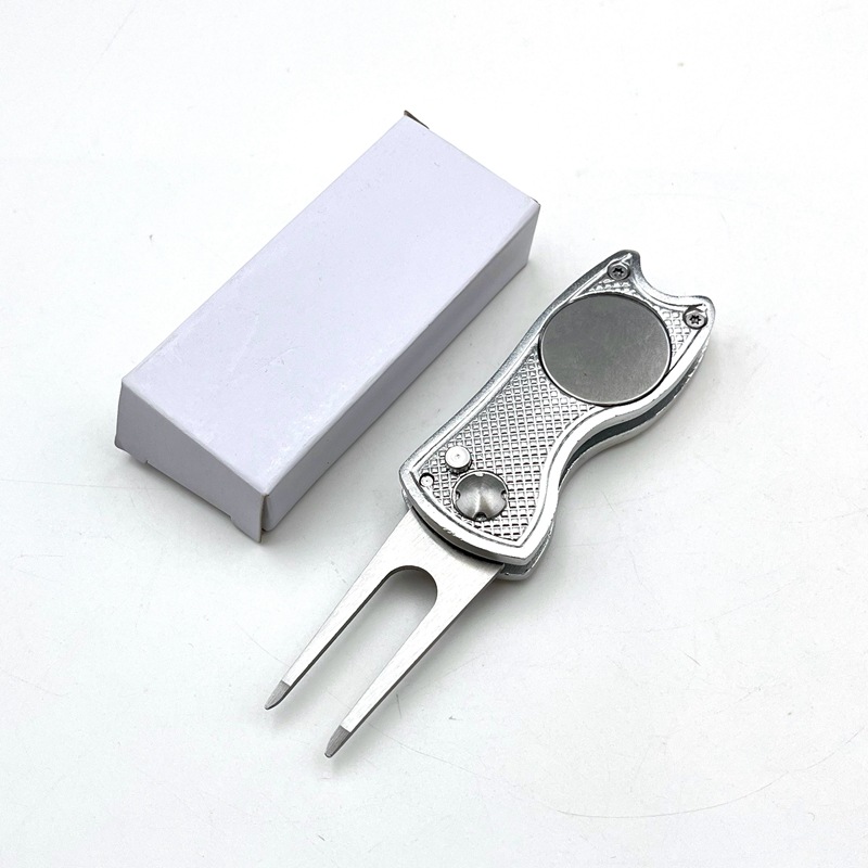 Pineapple Grid Stainless Steel Putting Green Spring Golf Fork Course Repair Tool In Stock_voghion.com