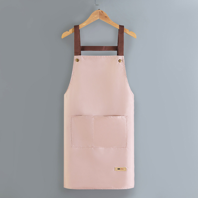 防水防油エプロン2021新型飲食専用ストラップかわいい女性家庭用キッチン作業服ロゴ予約印刷|undefined