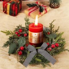 クリスマス装飾品花輪ショーウインドー配置ドア掛け場所配置クリスマス花輪卸売り藤輪クリスマスボールベリー