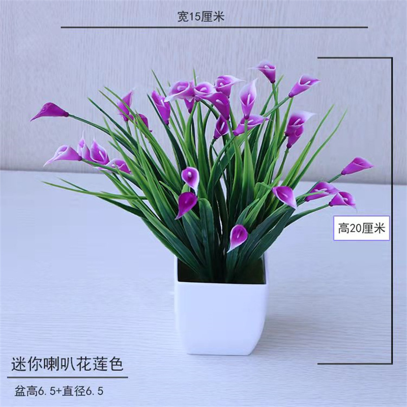 Pequeña imitación de flores falsas decoraciones de sala de estar decoración de mesa de té flores de plástico mano flores falsas plantas decoraciones