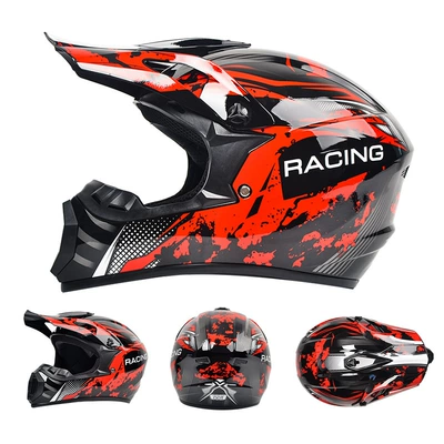Go-Kart Downhill Bicycle Helmets, Motorcycle Safety Supplies - red-running-special-contribution-for-foreign-trade-s-55-56-head-circumference