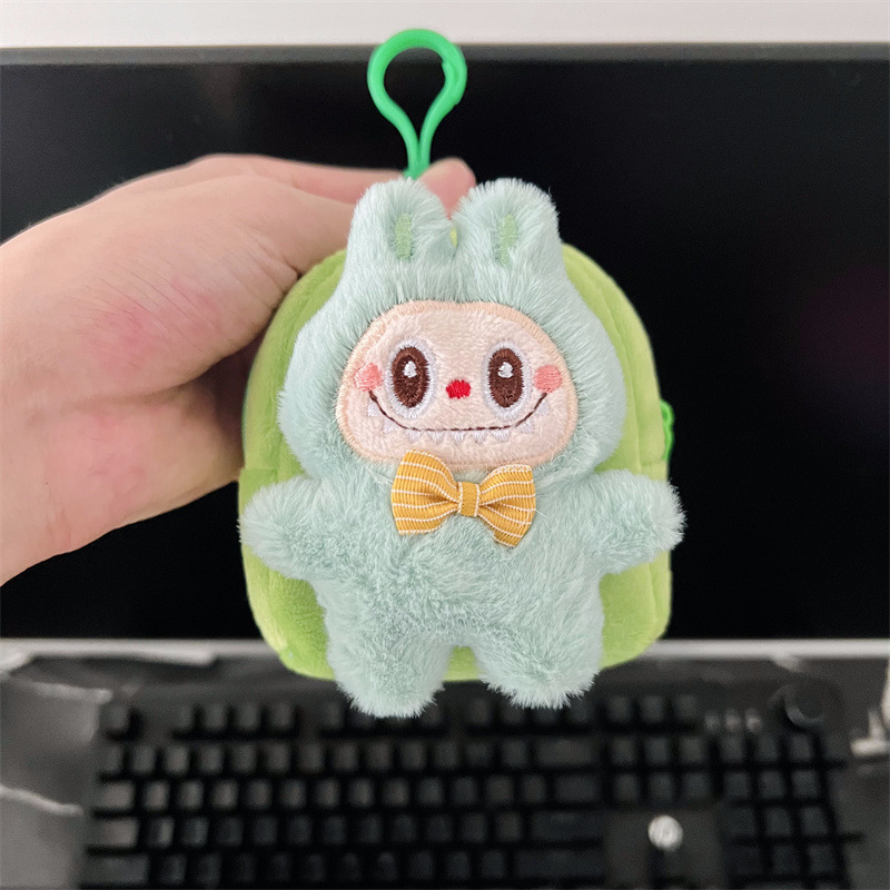 新しいラブブバニー小銭入れ漫画かわいいクロスボーダーミニバッグポータブル機内持ち込みバッグに掛けることができます|undefined