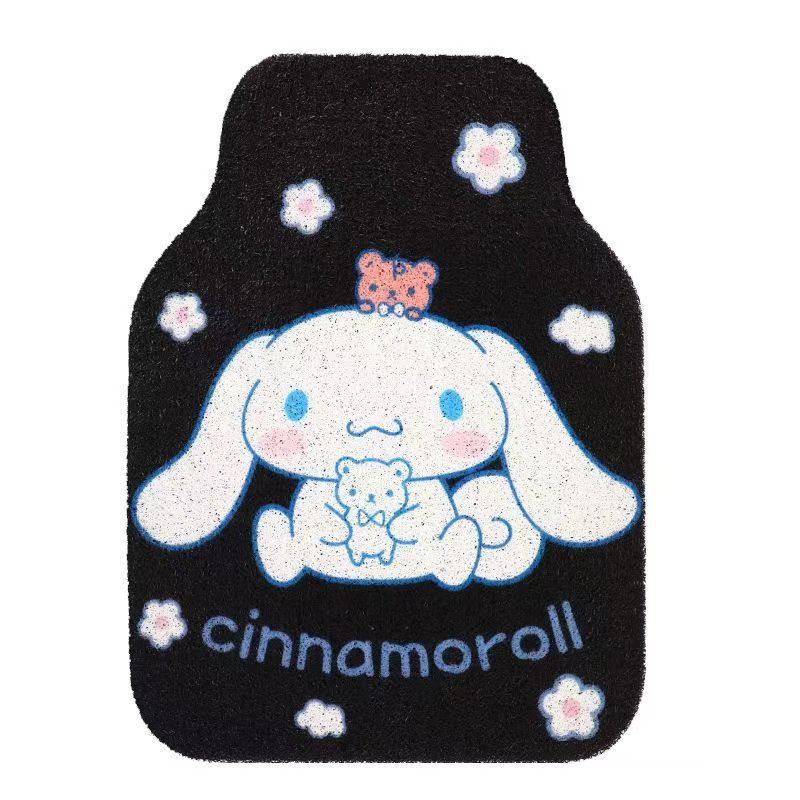 Universal Car Floor Mat Cartoon Cute Driver's Small Mat Single Piece Car Interior Anti-Dirt Dust Removal Mat