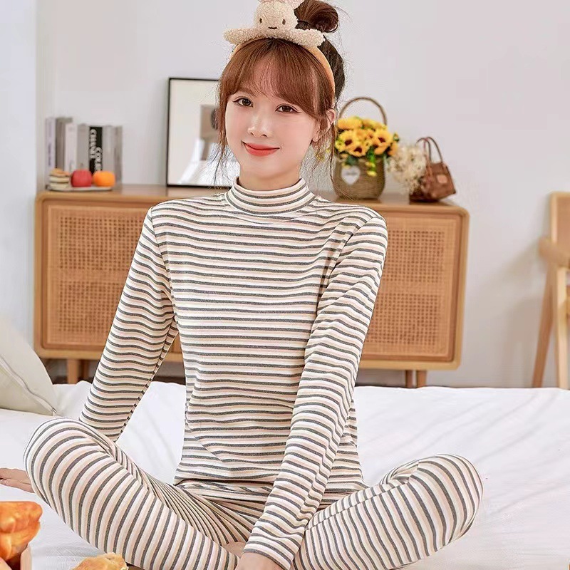 오렌지 그레이 스트라이프 (중간 칼라)