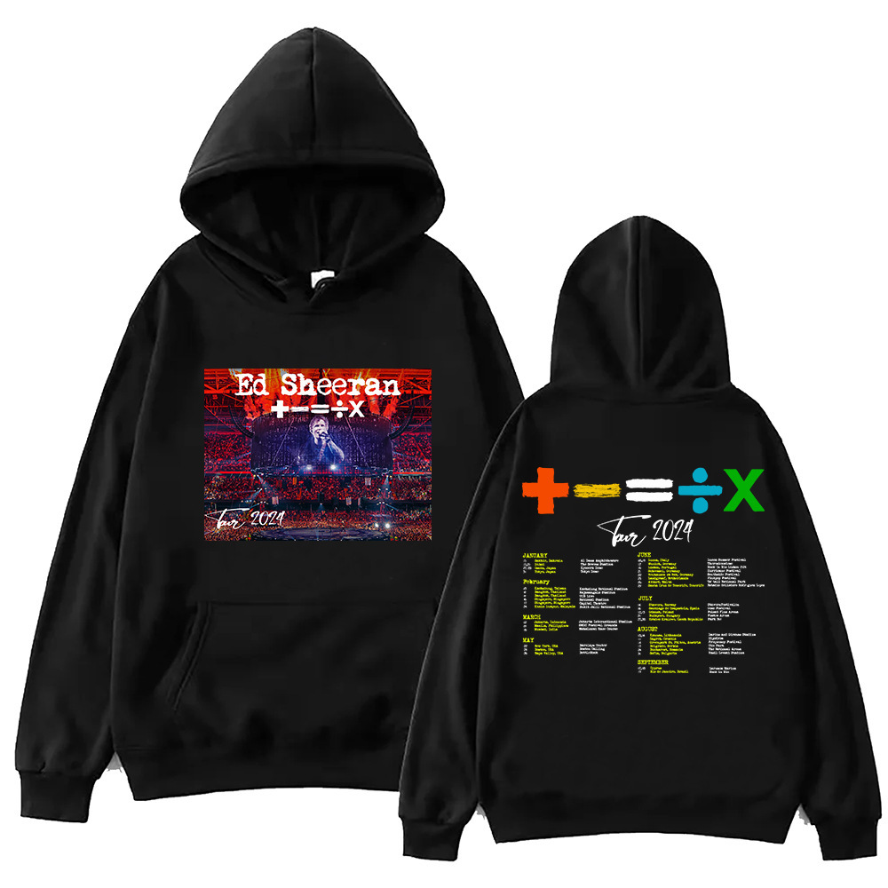 Ed Sheeran Tour 2024 sudadera conmemorativa Harajuku sudadera regalo para los fanáticos