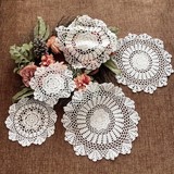 Подставка для столовых приборов, связанная крючком, кружевной коврик для стола, чехол для полотенца, чехол для настольной лампы Мори, материал «Ловец снов», кружевной стиль