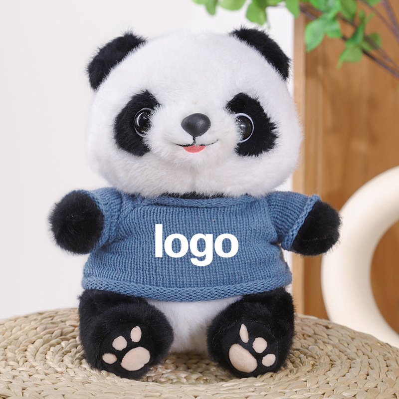 Juguetes de peluche Panda LOGO Coche 4s Tienda Juguetes Lindo Panda Simulado Muñeca Panda Regalo